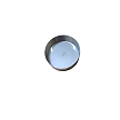Underside of stainless steel duct cap / clean out cap 